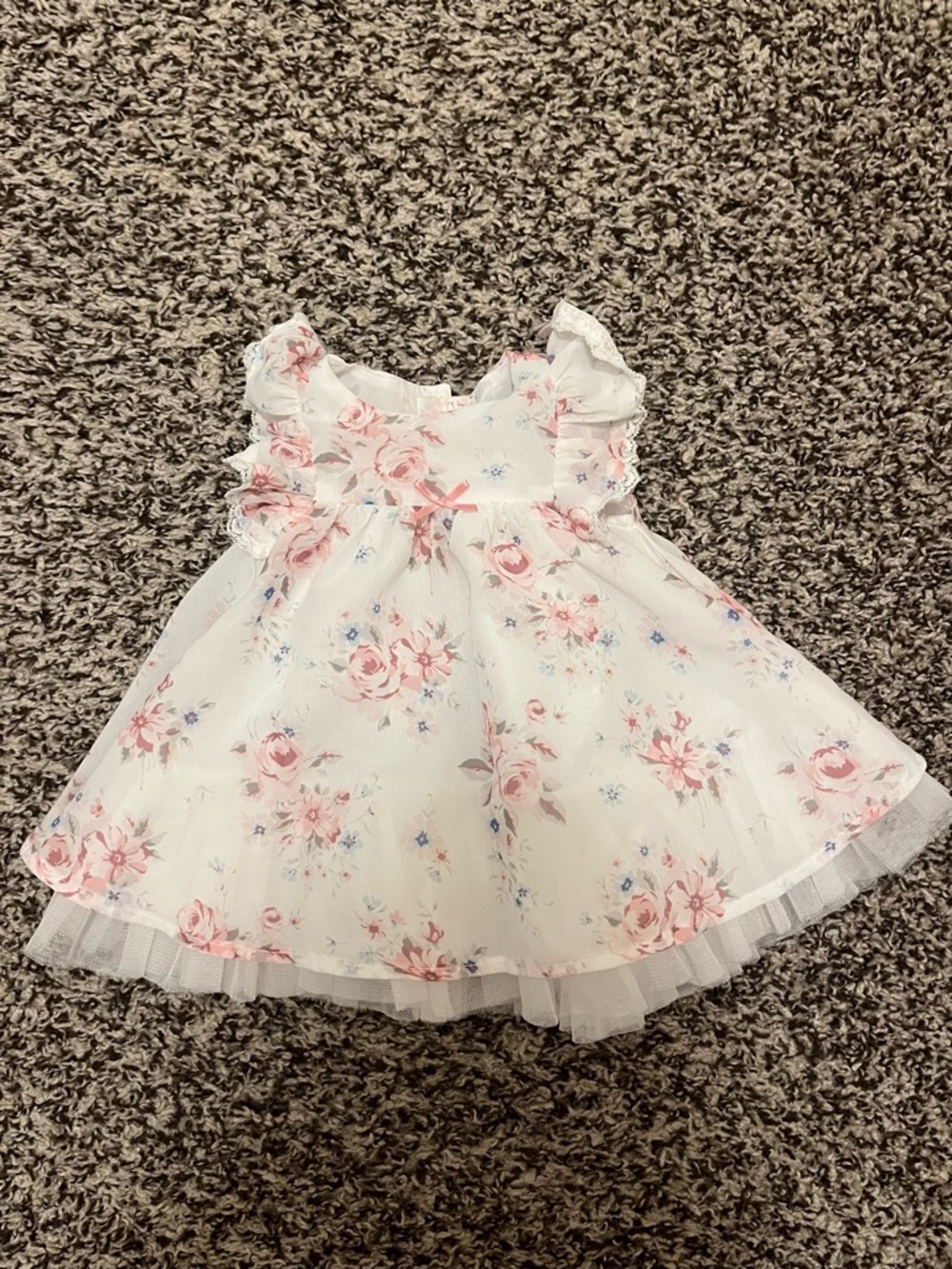 Edgehill Collection White Floral Baby Dress
